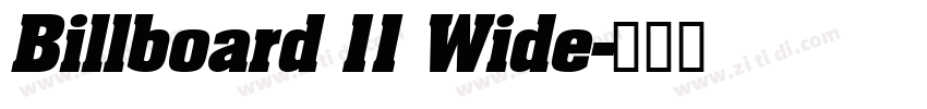 Billboard 11 Wide字体转换 Billboard 11 Wide字体转换